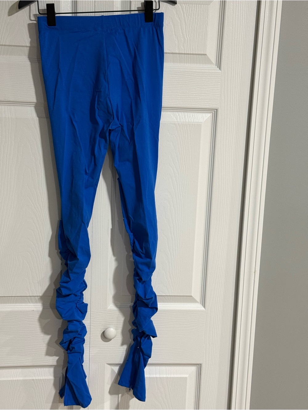 Bright Blue women Ruched Leggings